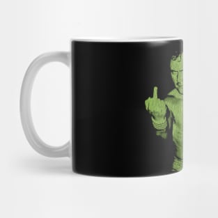 Funny Phil Collins Fan Art Green Mug